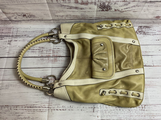 Makowsky Green Leather Tote Bag