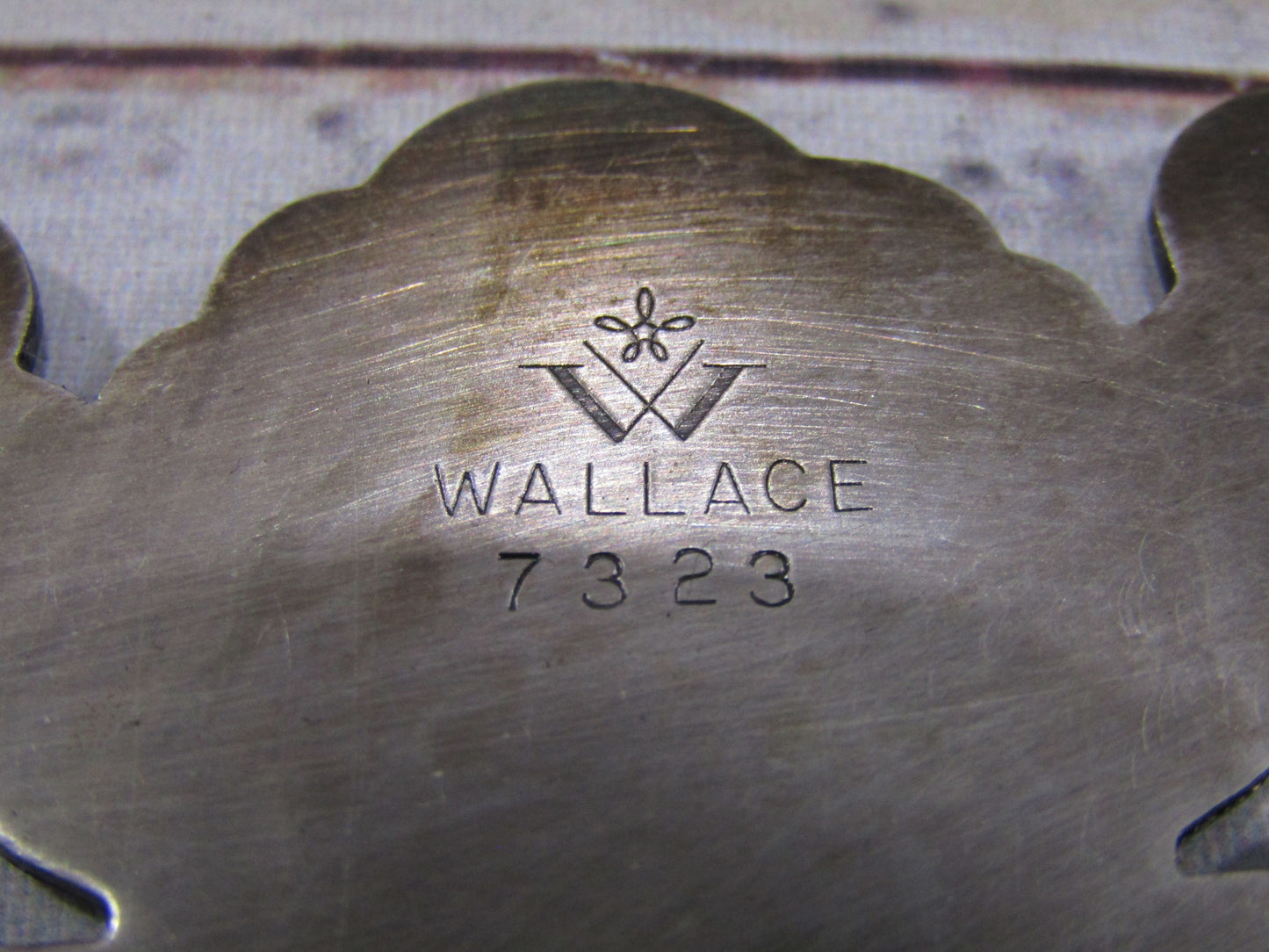Vintage Wallace Floral Etched Silver Plated Trivet 7323