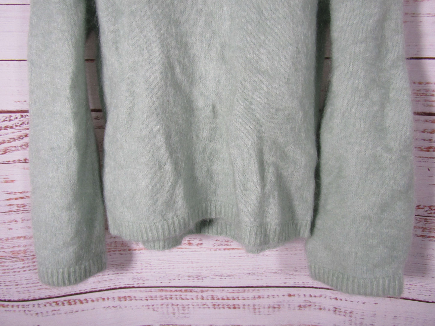& Other Stories Women's Green Mohair Wool Blend Pullover Sweater Size XS