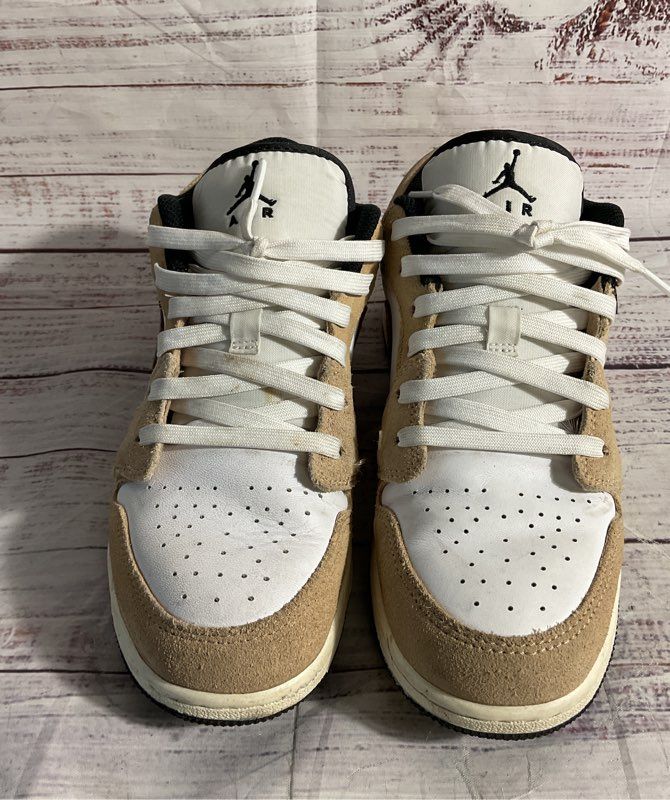 Nike Air Jordan 1 Low SE Hemp/White/Light British Tan DZ5368-201 Size 6Y