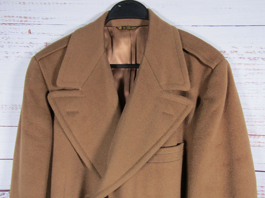 Vintage S.K. Friedman & Sons Men's Brown Wool Coat Size M