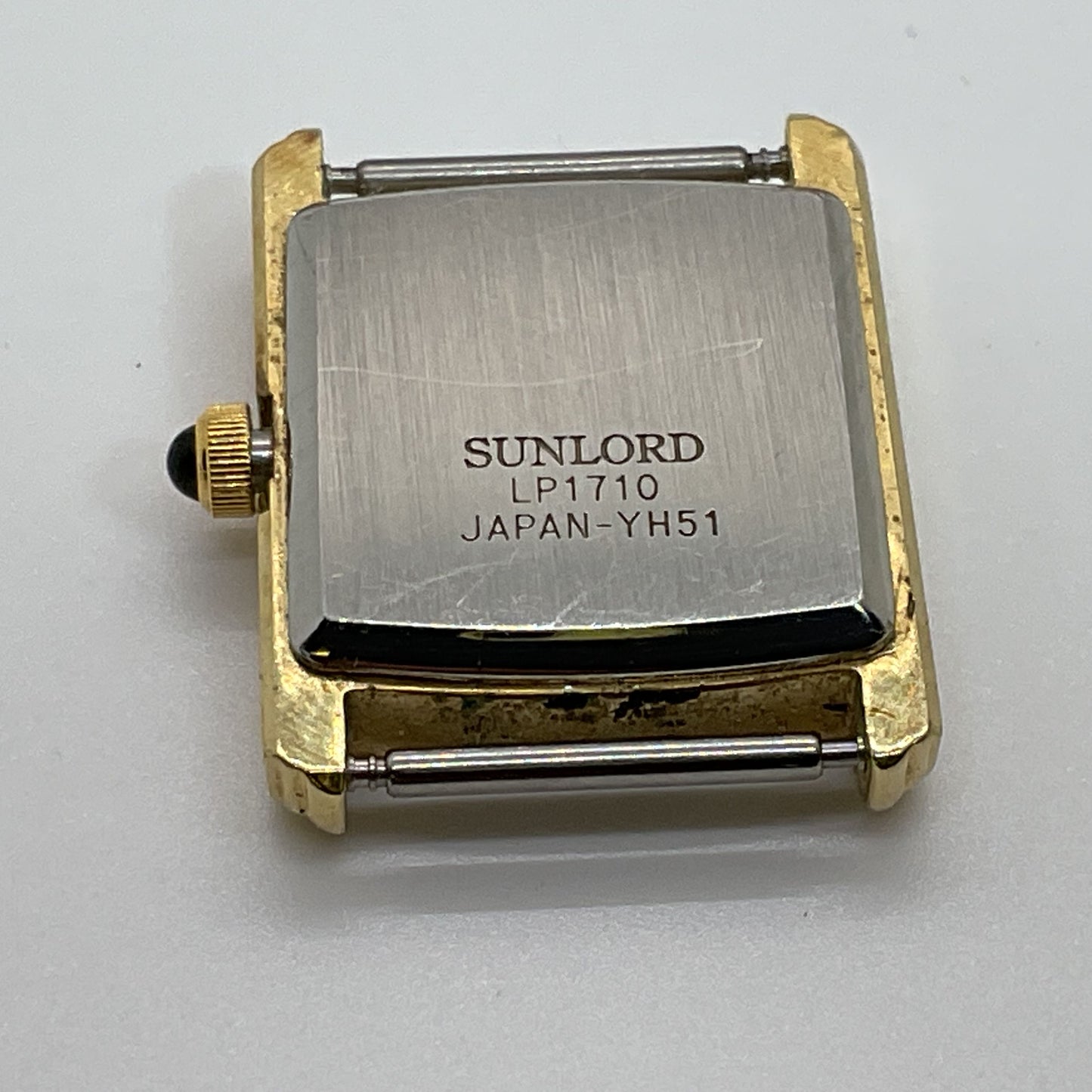 SANFORD Quartz LP1710 Gold Plated Watch Case- NO BAND