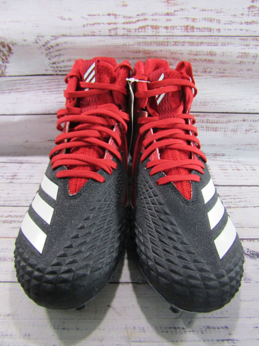 Adidas Freak x Carbon Men's Black & Red Mid Top Football Cleats Size 8