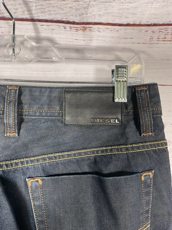 Diesel Viker Jeans Men's 31x 30 Blue Denim Heel Drag Straight Leg
