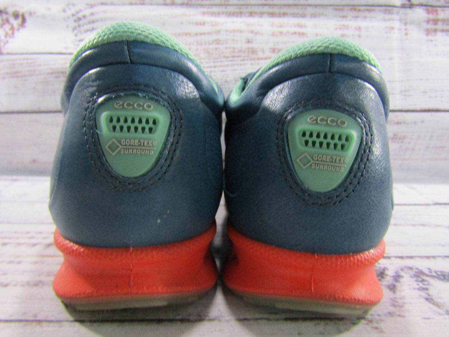 Ecco Cool Pro Women's Blue Leather Gore-Tex Waterproof Golf Shoes Size 6