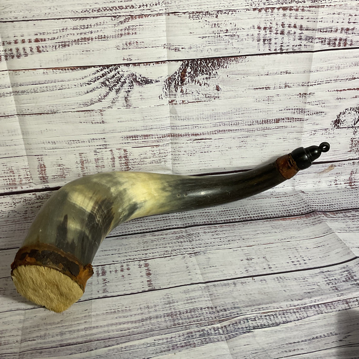 VTG./ANTIQUE Powder Horn 17"- MISSING STRAP