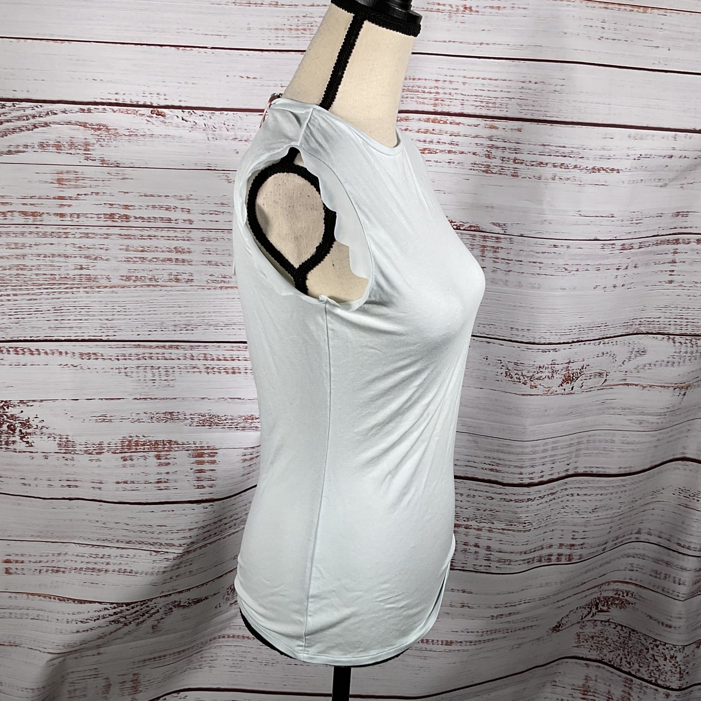 NWD TED BAKER Women's Scallop Sleeve Cap Tee Blouse- SZ 1/ 4 US