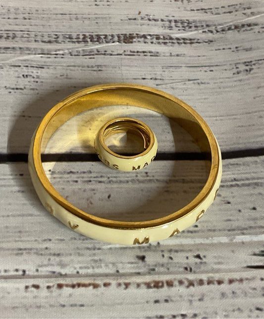 Marc Jacobs Enameled Gold Tone Bangle & Ring Set