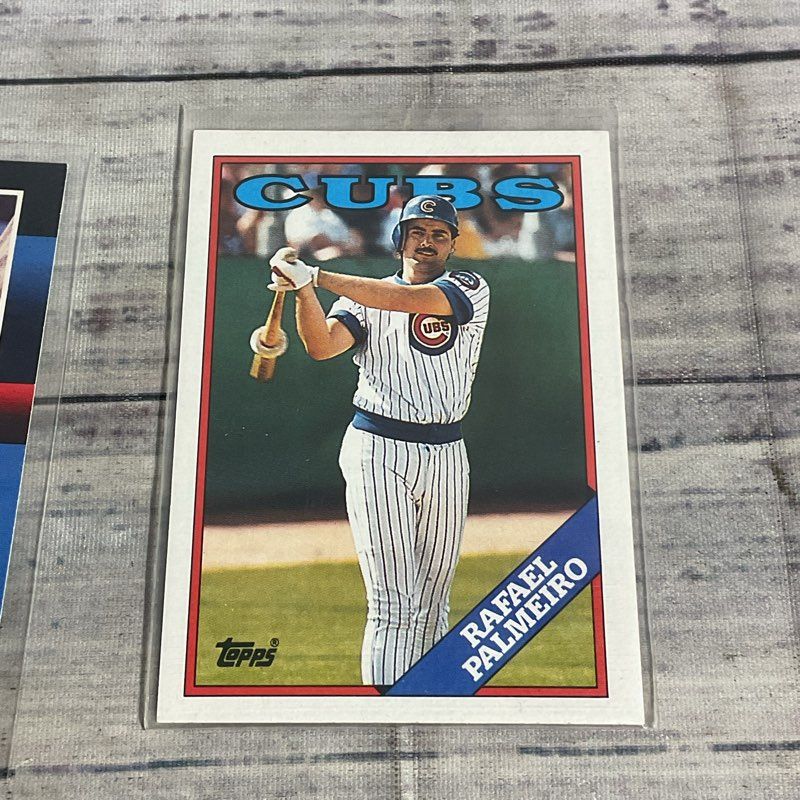 Lot Of 2 1988 Rafael Palmeiro Ungraded Baseball Cards Donruss 324 Topps 186