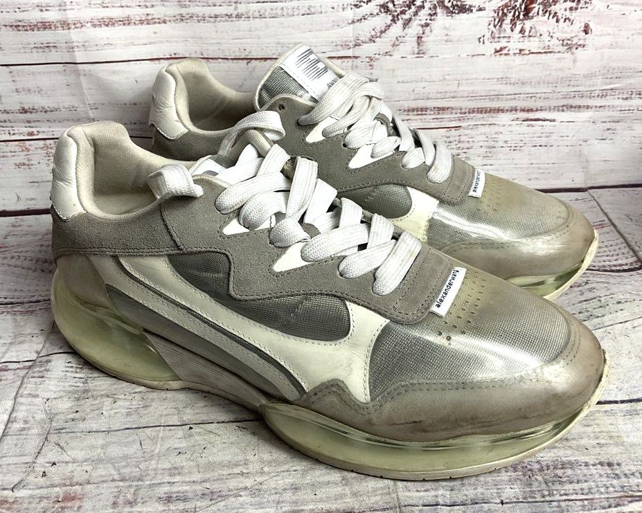 Alexander Wang Women's AWNYC Stadium Sneakers Gray 8.5