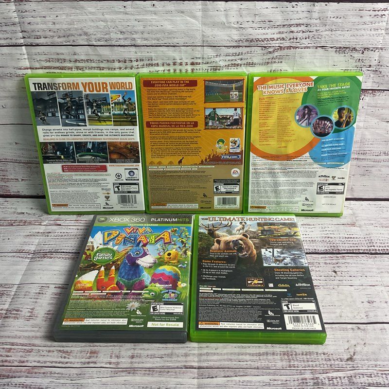 Microsoft 5 pc. Xbox 360 Game Bundle Shaun White, Banjo Kazooie, Viva Pinata