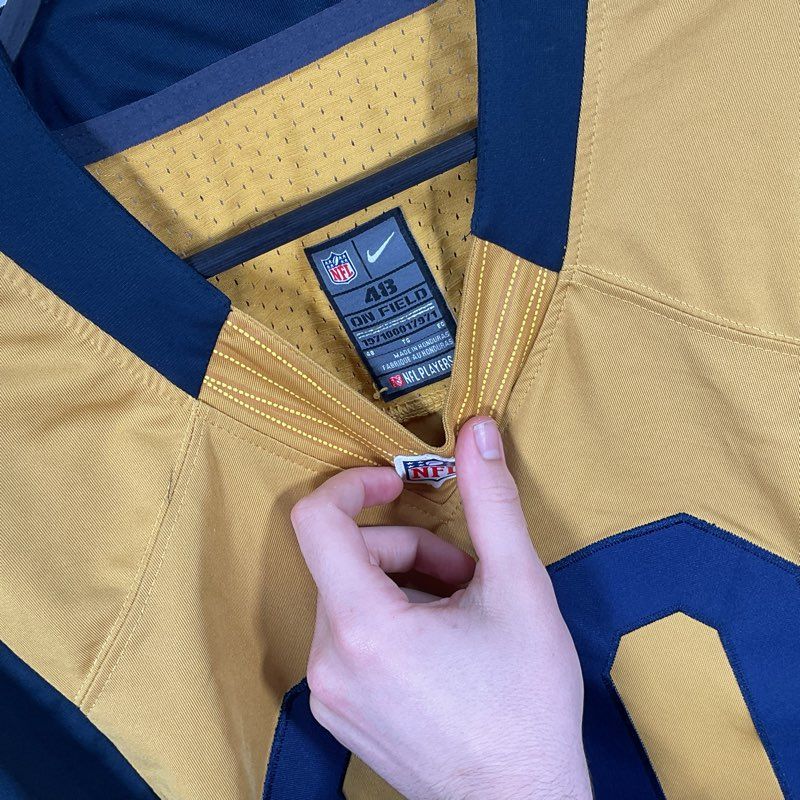 NFL Todd Gurley II On Field Gold LA Rams Jersey - Size 48