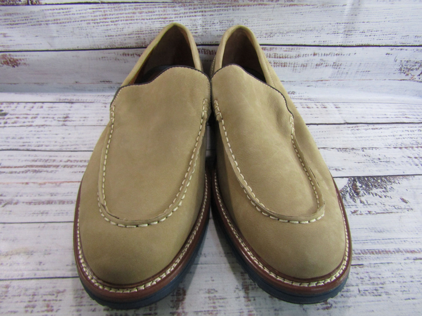 Johnston & Murphy Upton Venetian Men's Brown Suede Loafers Size 12