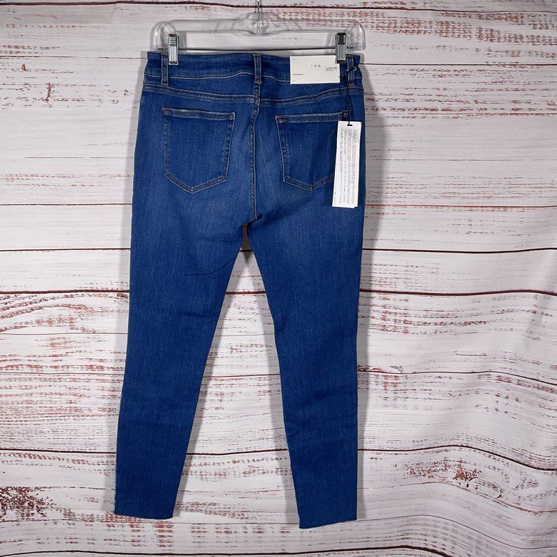 IRO Experience Candy Distressed Raw Hem Blue Denim Jeans - Size 29