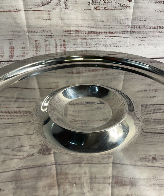 Towle Tray Lauffer Collection Italy Stainless 18/10 Chip And Dip 13.75"