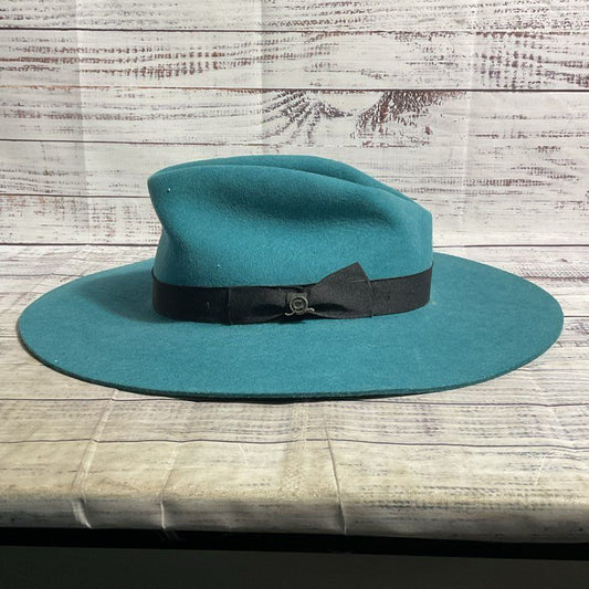 Charlie 1 Horse Teal Blue Felt Highway Black Band Floppy Cowboy Hat - Size L