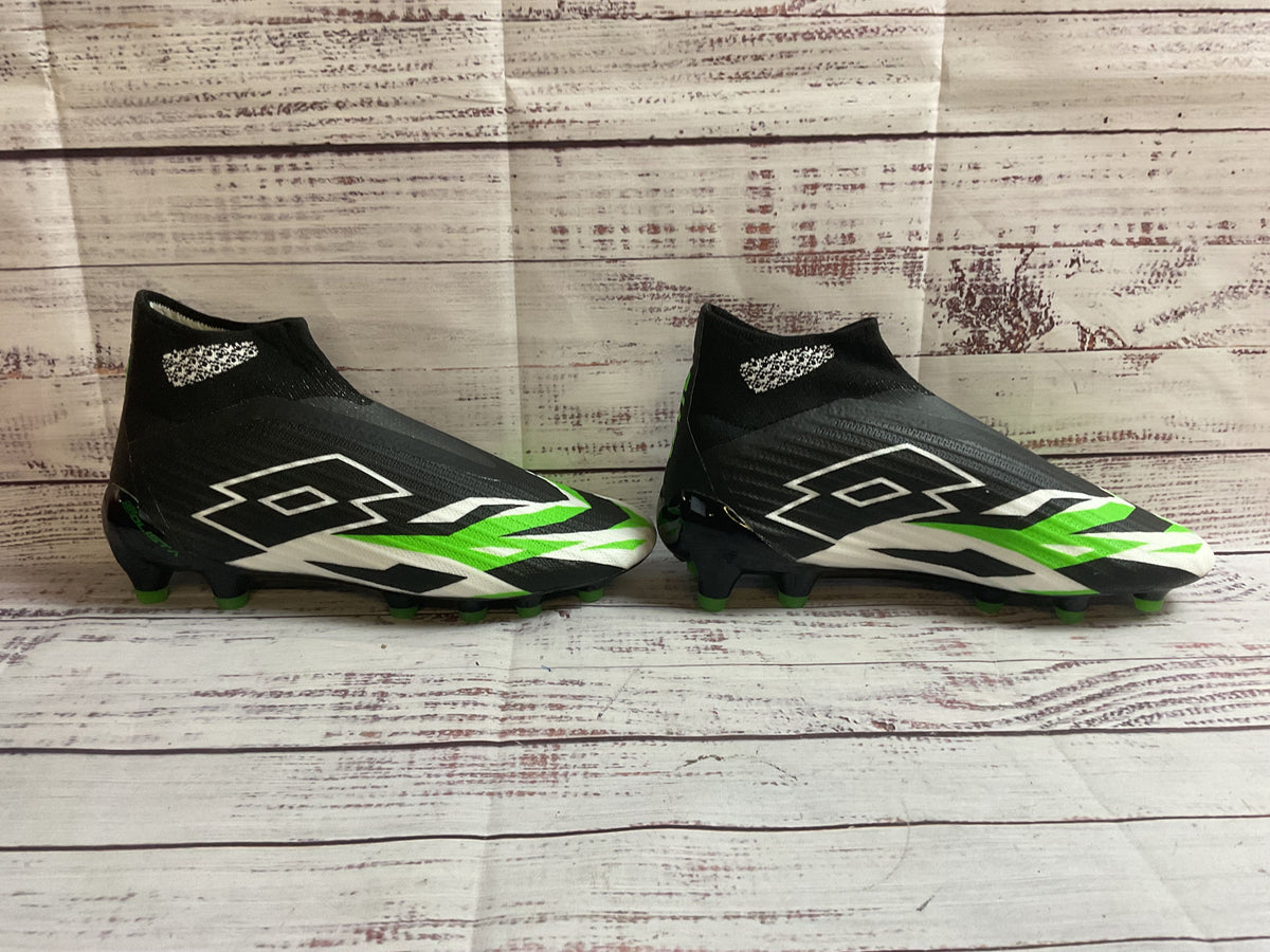 Lotto Solista 100 VI Gravity FG Black Cleats Athletic Shoe Men 6 NIB