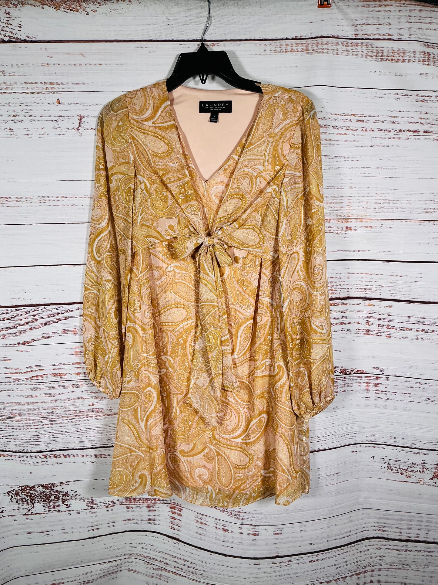 Laundry by Shelli Segal Long Sleeve Short Dress NWT