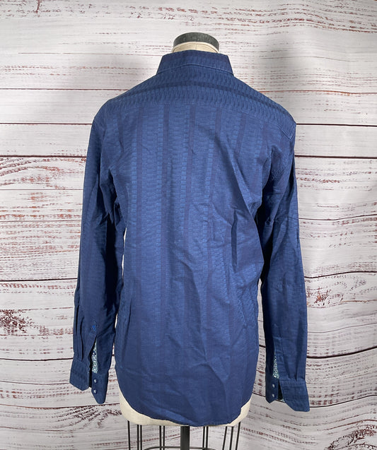 Robert Graham Classic Fit Long Sleeve Shirt Blue M
