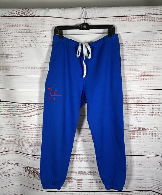 Valas Cobalt Blue Sweat Pants - Unisex Size Large