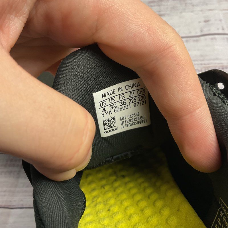 Adidas X Lego Ultra Boost Black & Yellow Athletic Sneaker Size 4 M/5.5 W US
