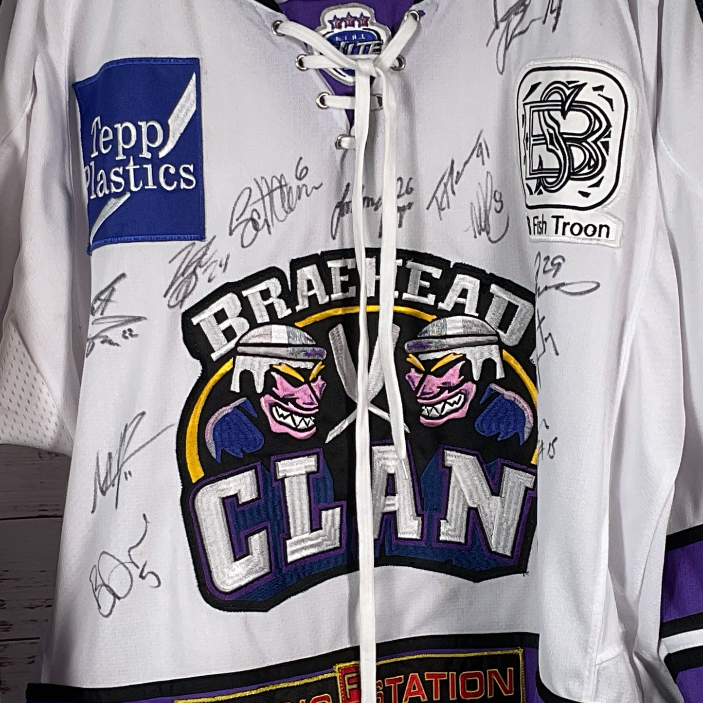 Signed???? Braehead Glasgow Clan Scotland United Kingdom Jersey- SZ L