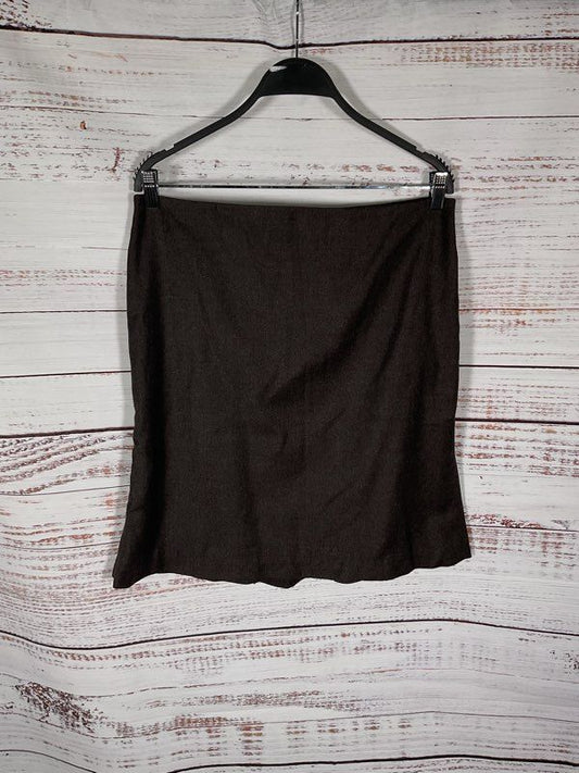 NEW Jill Sander Women's Brown Wool Blend Skirt - Size 42 Made in Italy