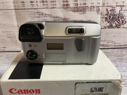 Canon Elph 490z Film Camera with Box and Manual UNTESTED