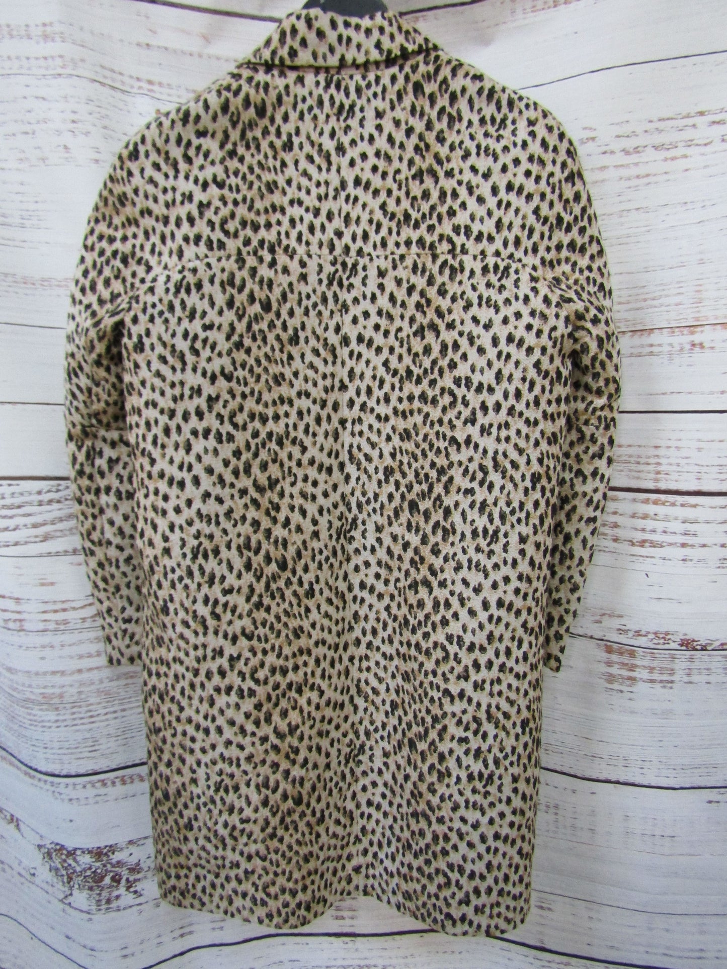 Diane Von Furstenberg Britta Women's Brown Animal Print Blazer Jacket Size 2