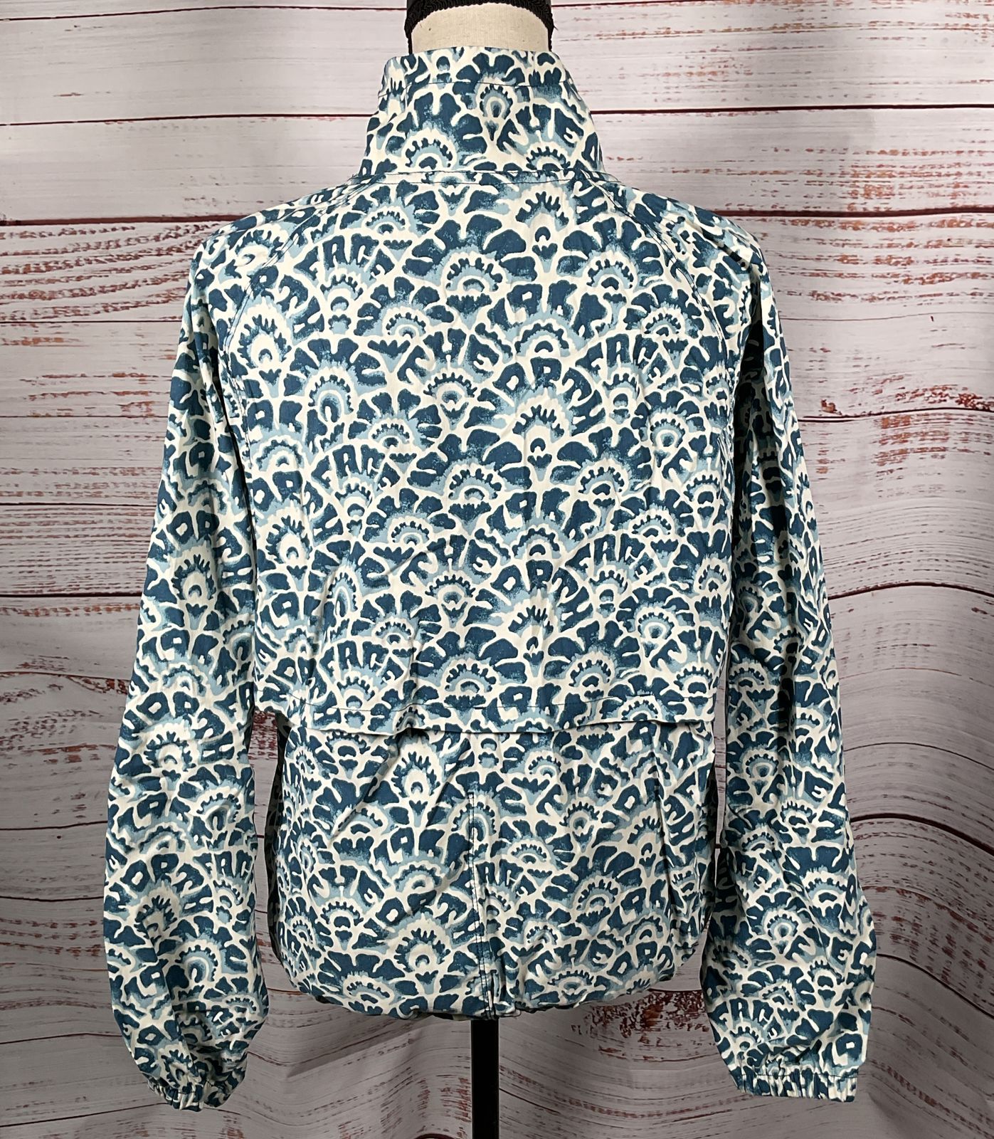 The North Face Printed Class V Pullover Anorak Jacket Monterey Blue M