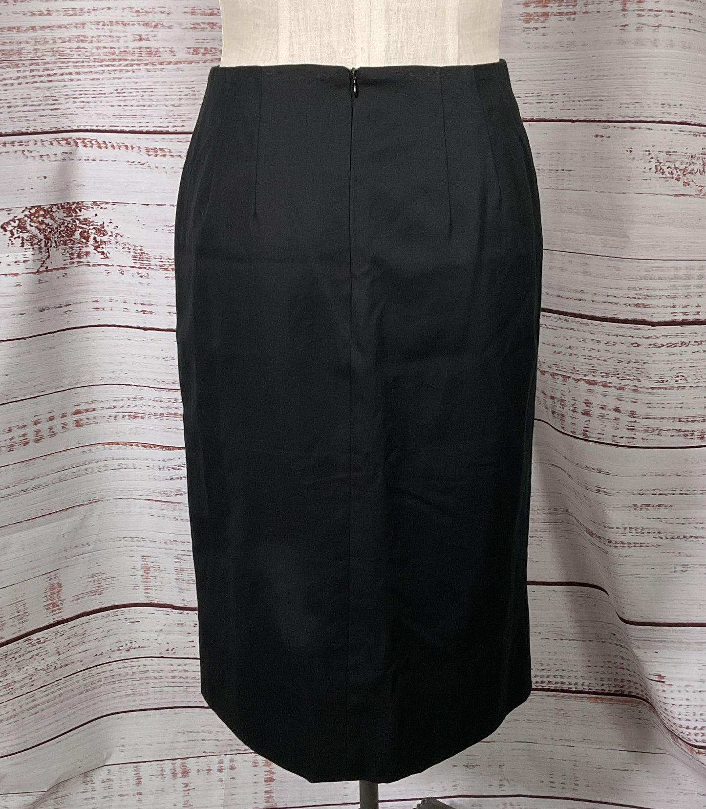 Dries Van Noten Vintage Straight Pencil Skirt Black 40