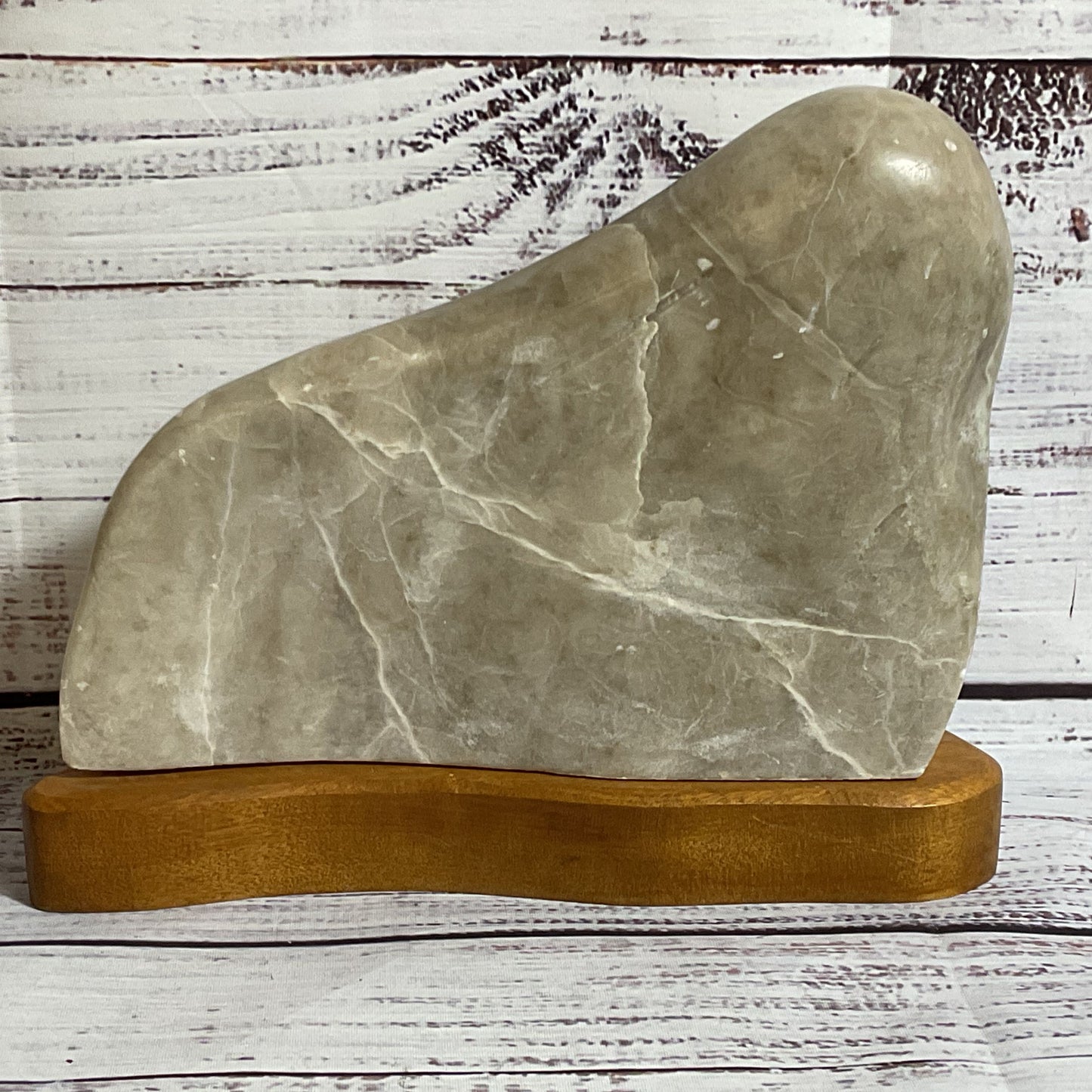 Signed 1991 EDISON TOM Woman Figural Soapstone Sculpture- 9.5" x 7"