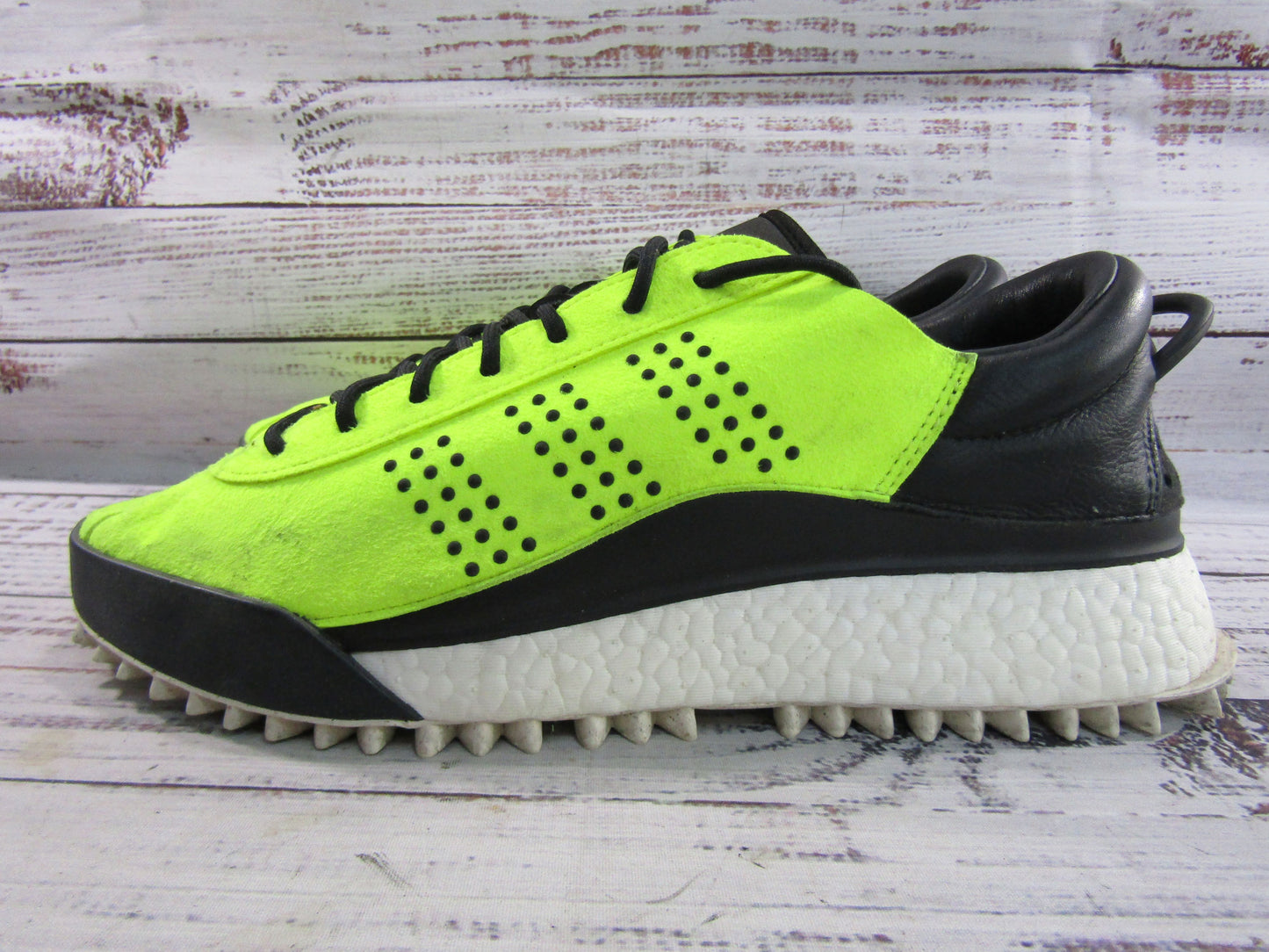 Adidas x Alexander Wang Hike Low Men's Solar Yellow Sneakers Size 10 AC6841