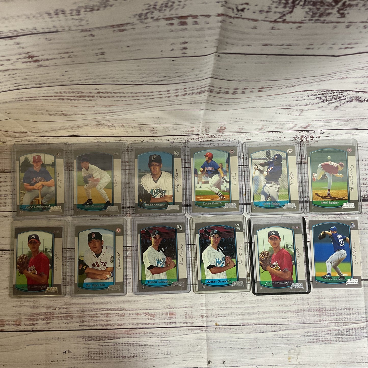 Set of 372 TOPPS 2000 Bowman & Bowman Chrome Baseball Cards