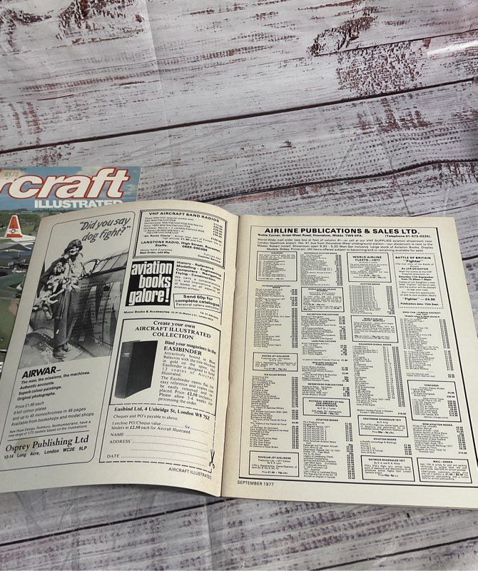 2 Vintage Aircraft Illustrated Ian Allan Airplane Books 1970's