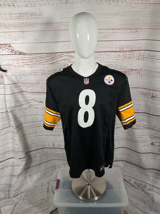 Men's Pittsburgh Steelers Jersey Kenny Pickett #8 NFL Size XL Black