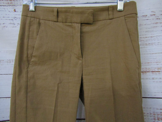 Malloni Women's Brown Ramie Blend Trousers Pants Size 40 Made in Italy