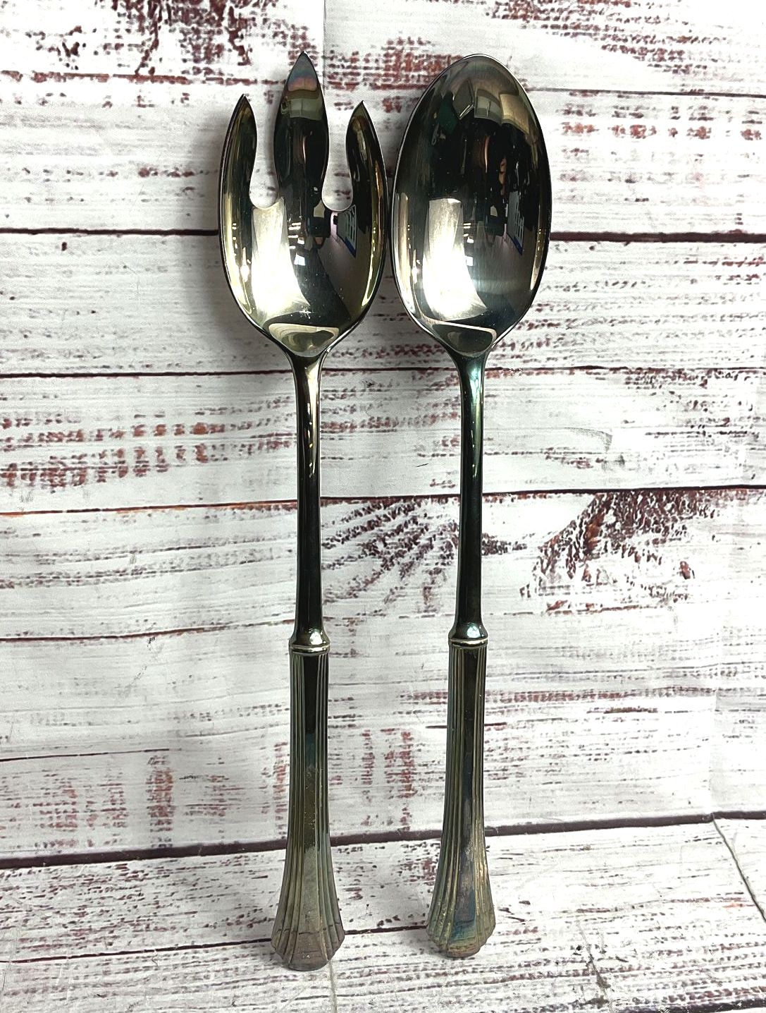 Towle Vintage Symphony Pattern Salad Serving Set No 4398 Silver Plate