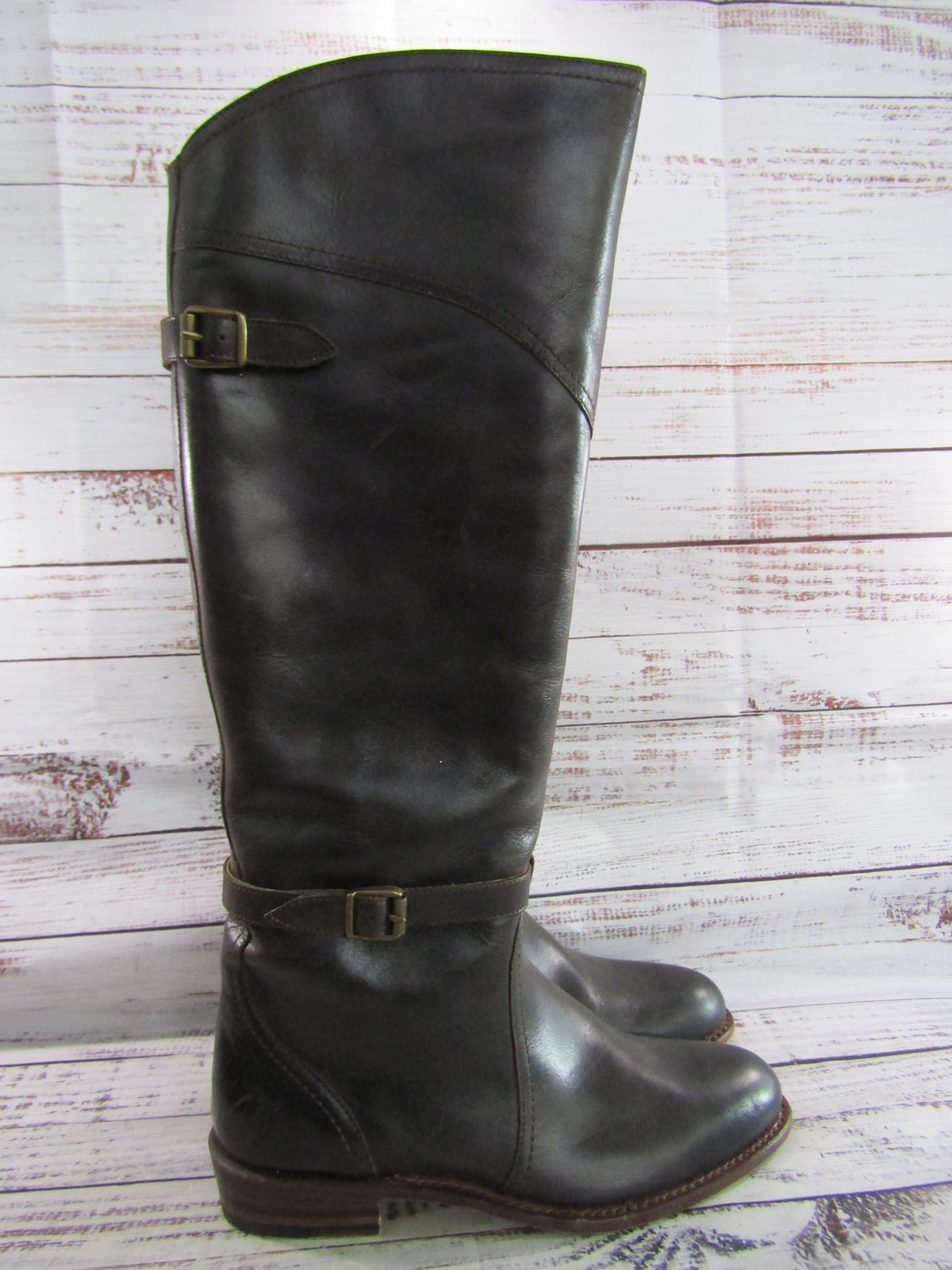 Frye Dorado Women's Brown Leather Knee High Boots Size 8 77561
