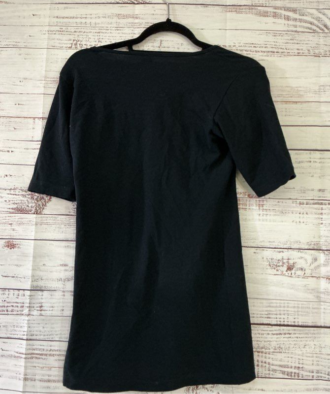 Women's Lilith Navy Blue Short Sleeve Knit Top Size S