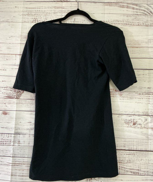 Women's Lilith Navy Blue Short Sleeve Knit Top Size S