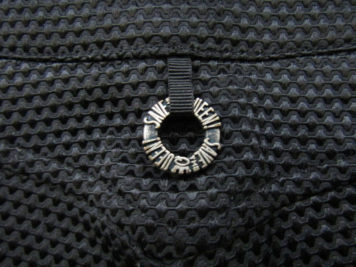Save the Queen! Women's Textured Black Pants Size M Made in Italy