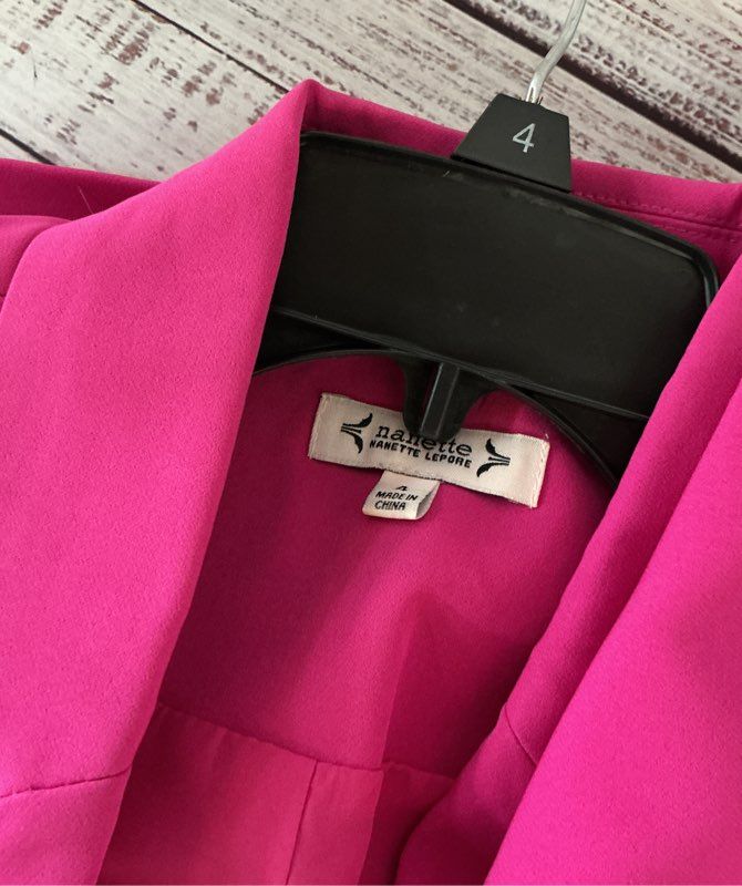NWT Nanette Lepore Pink Blazer Size 4 Retail $128