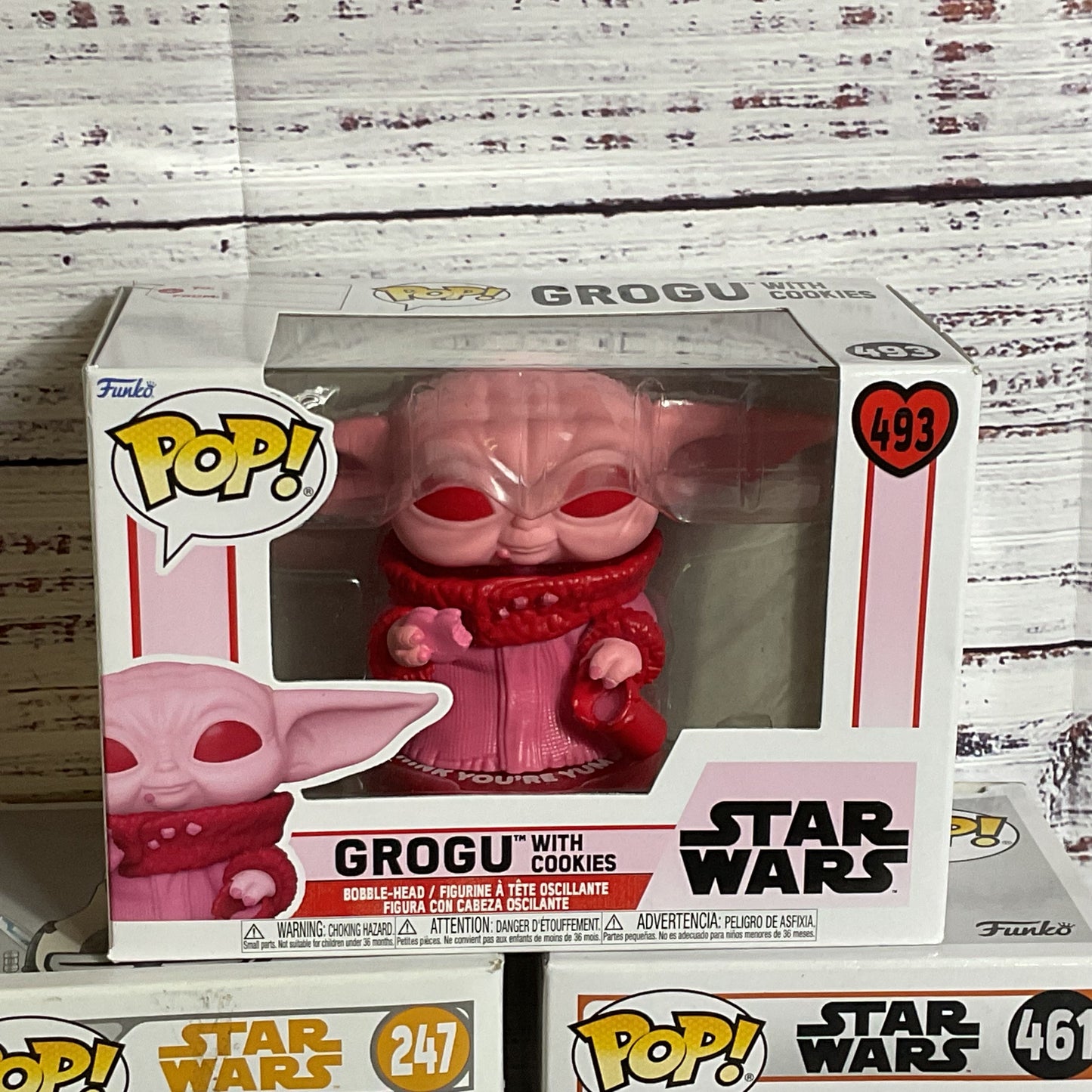 FUNKO POP Star Wars Grogu #493, Enfys Nest #248, Mandalorian with Grogu #461