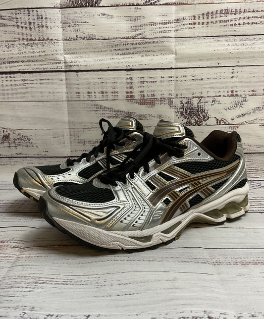 Asics Gel-Kayano 14 Silver and Brown Athletic Shoe Women Size 9