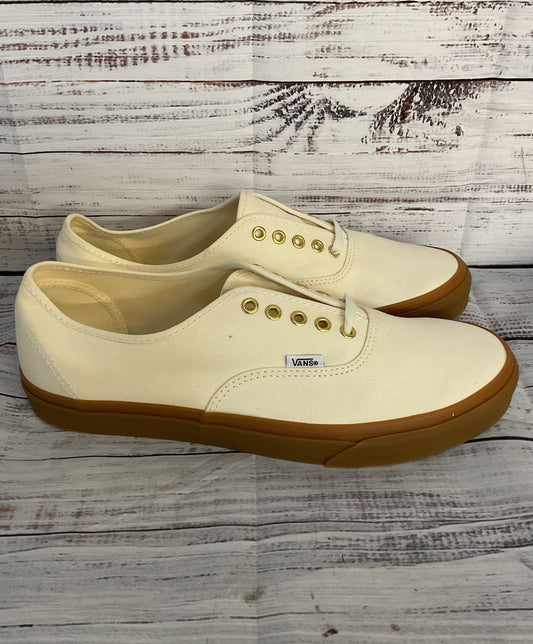 Vans Classic Canvas Low Lace Up Sneakers Marshmallow Gum 11.5