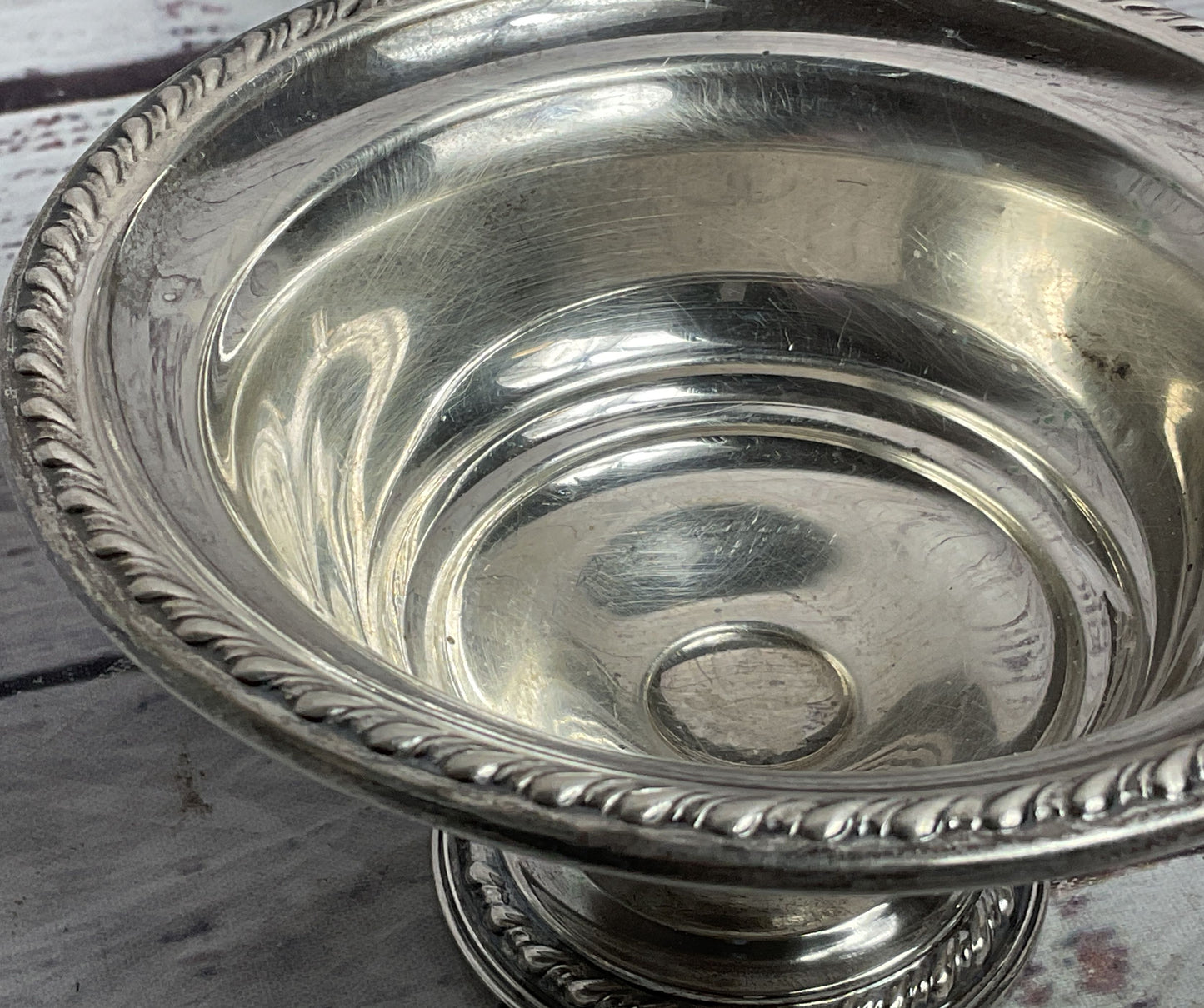 La Pierre Mid Century Weighted Compote Compote Dish Sterling Silver