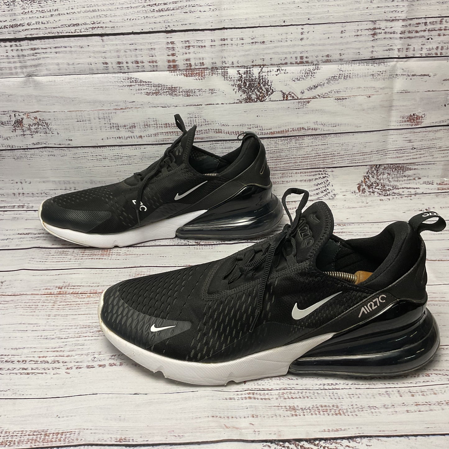 Nike Air Max 270 Black Anthracite Sneaker Athletic Shoe AH8050-002 Men Size15