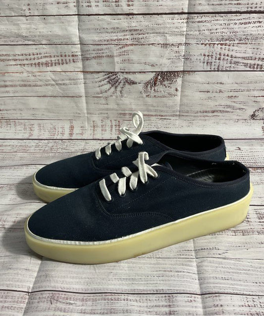 Fear of God Men's Canvas 101 Backless Navy Blue Sneakers Size 46 EU / 13 US