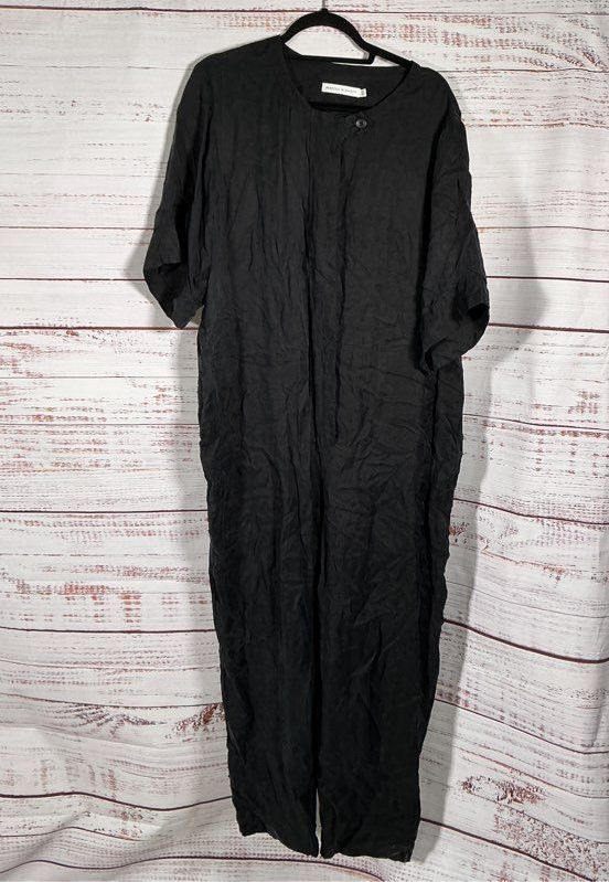 Women's Rebecca Minkoff Blue Short Sleeve Zip Up Jumpsuit Size XXL